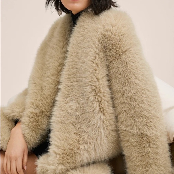 Mango Fur Effect Coat - Picture 5 of 13